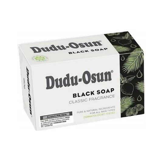 Dudu-Osun Black Soap packaging on a white background